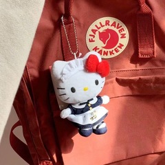 サンリオ系列カフェ限定キティちゃんメイド服ストラップぬいぐるみハローキティ猫かばん挂けkt猫挂け饰り