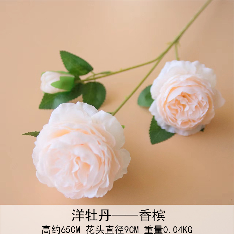 Peonía extranjera, rosa brasileña, boda, flor artificial, flor falsa, flor artificial, decoración del hogar, accesorios de vestir al por mayor