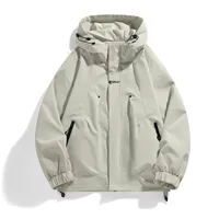 Travel men's jacket, with embroidery