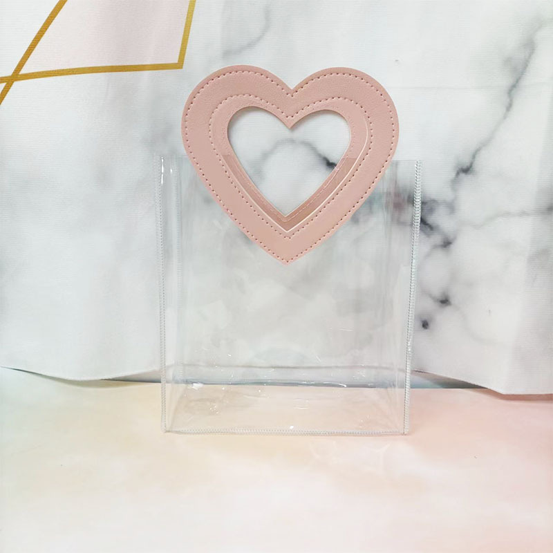 En stock bolso transparente ins estilo boda caramelo bolsa de regalo PVC bolsa de regalo de plástico LOGO