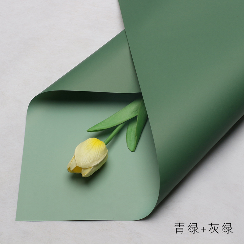 Huaxi Color sólido de doble cara Papel Ouya Material de embalaje de flores al por mayor Floristería Paquete de flores Material de flores Papel de embalaje de ramo