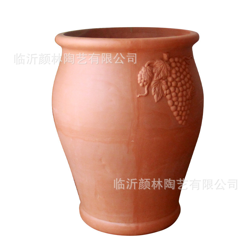 Paisaje de cerámica gruesa lavabo rojo jardinería de cerámica maceta de cerámica roja maceta de flores grandes macetas de plantación de flores lavabo
