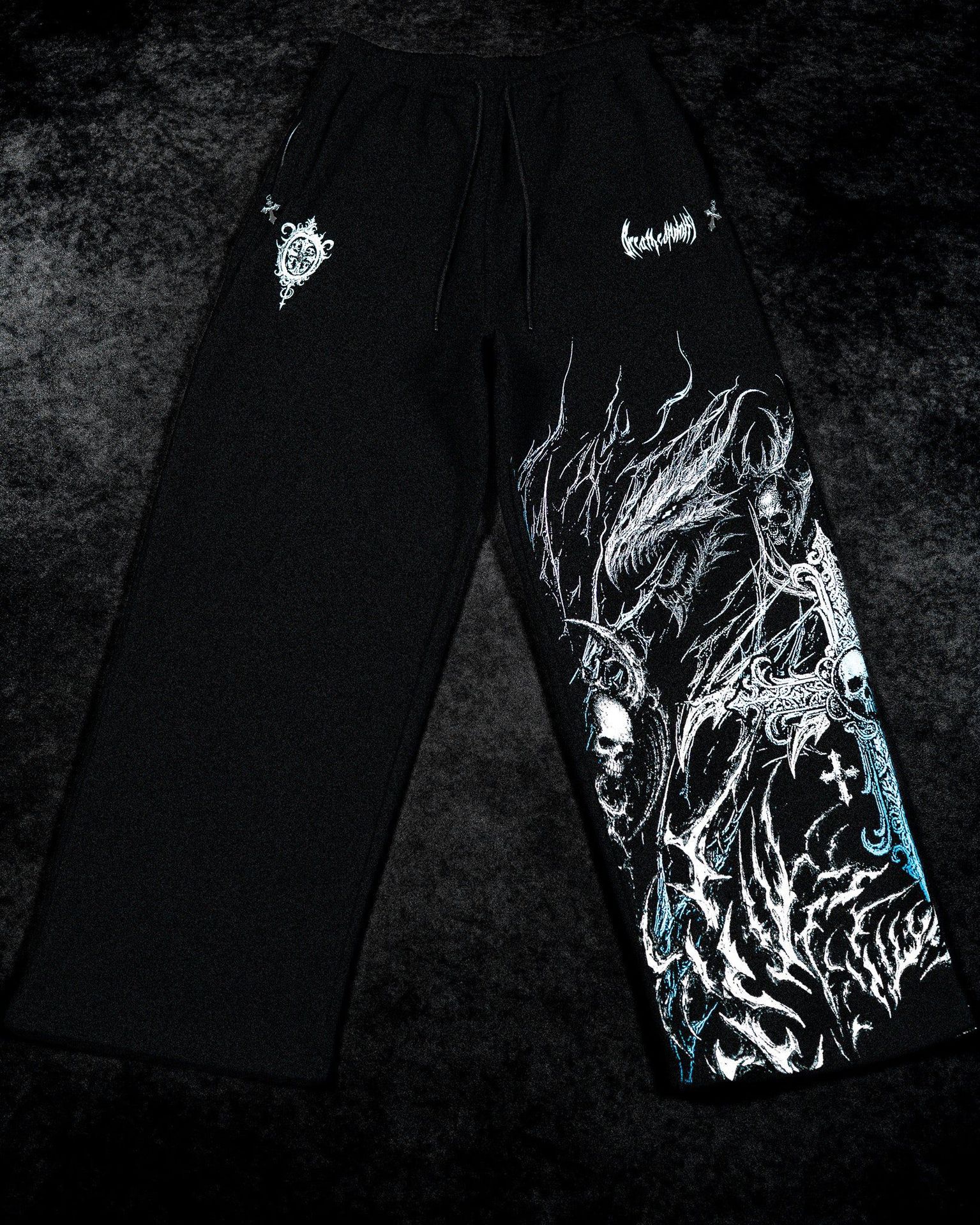 Breathedivinity American-style Trendy Men's Sports Pants, Jogging, Fitness, Printed Casual Straight-leg Trousers 008_viptrois.com