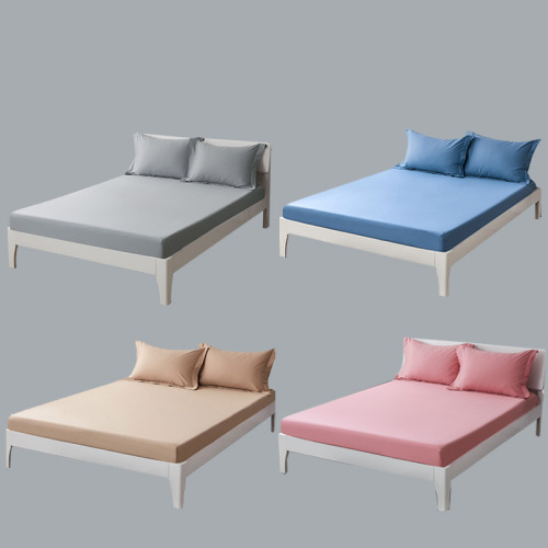 Water-washed cotton bed cover single piece anti-slip fixed bed cover sheet full package mattress Simmons dust-proof protection bed cover 1.8m 