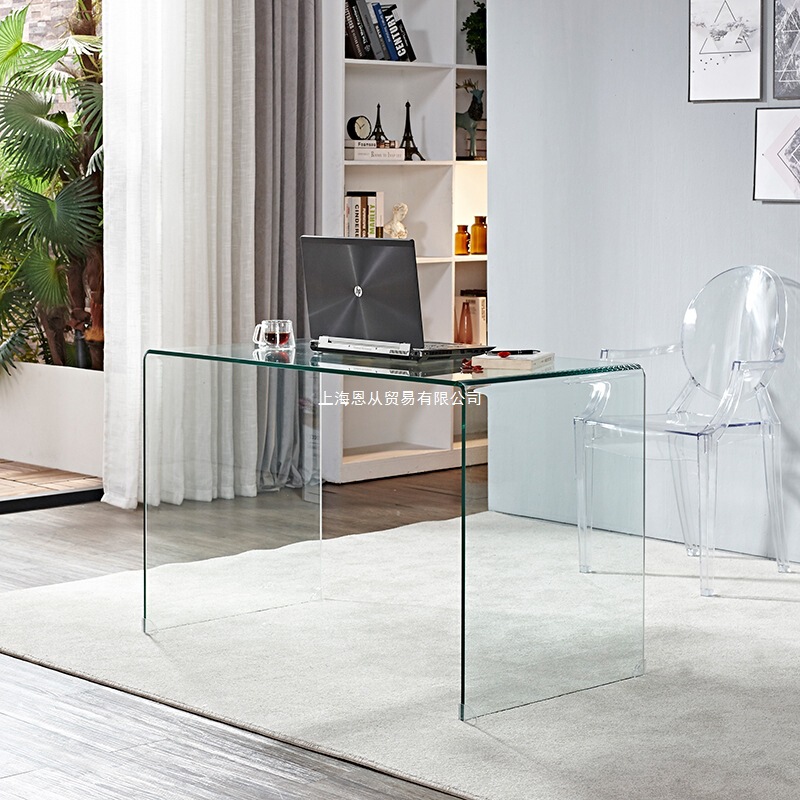 Glass Computer Desk Desktop Home Desk Simple Notebook Simple Table Small Writing Desk Modern Office Desk