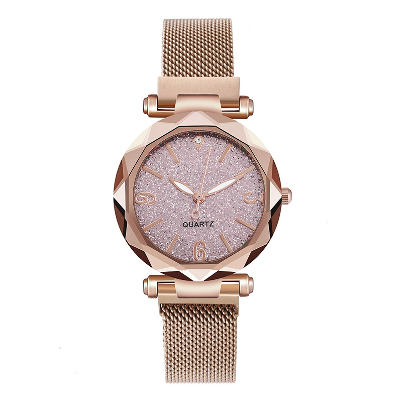 Women's Starry Sky Quartz Lazy Strap Magnet Watch Replacement_voghion.com