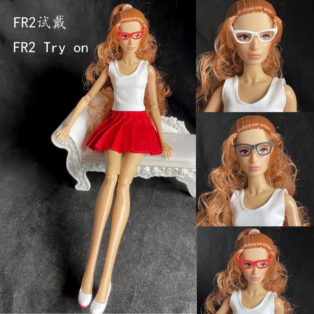 心怡doll1/6兵人模型アクセサリーob桃子珍妮人形小道具メガネレンズなしフィギュア人形