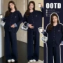 高品质秋冬格子显瘦阔腿裤