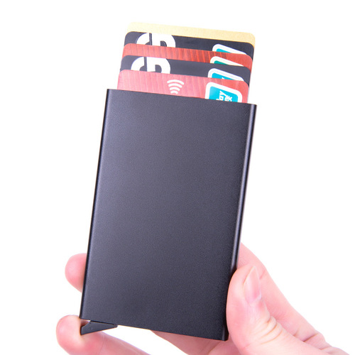Aluminum alloy card box, RFID anti-theft card box, business card box, six colors X-1 bank card box