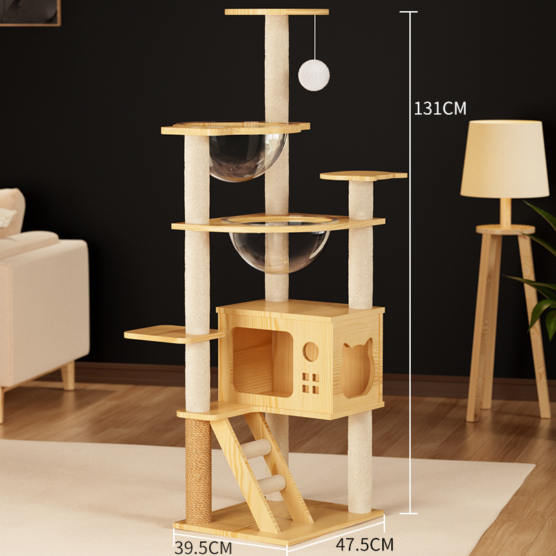 메인 사진 인기특가 귀여운 펫 파라다이스 LF-N5 [8단 더블 스페이스 캡슐 + 대형 고양이 상자 1개 + 계단]