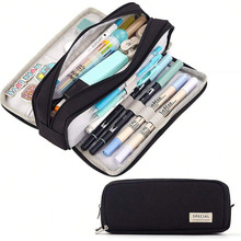 V 73047 Double-layer Large Capacity Pencil Case ˫�㿪���ľ�