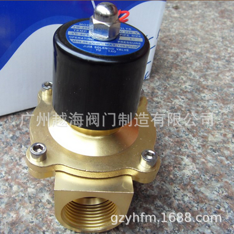 供应2寸DN50不发热电磁阀AC220V 2W-500-50长期通电不会发烫