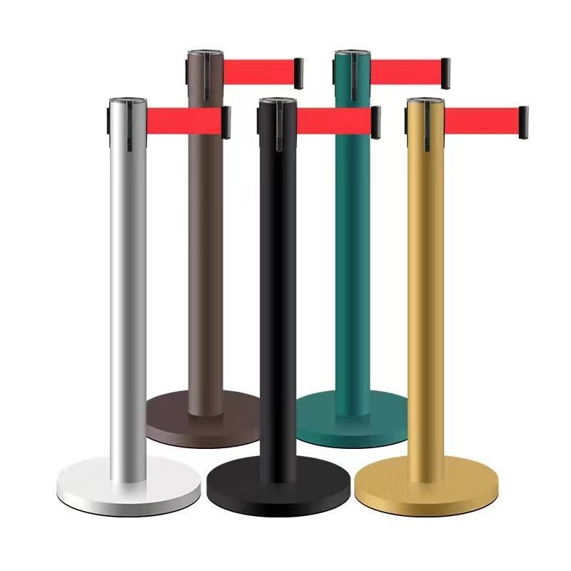 隔离带伸缩带排队围栏不锈钢银行安全一米线警戒线围栏排队隔离栏
