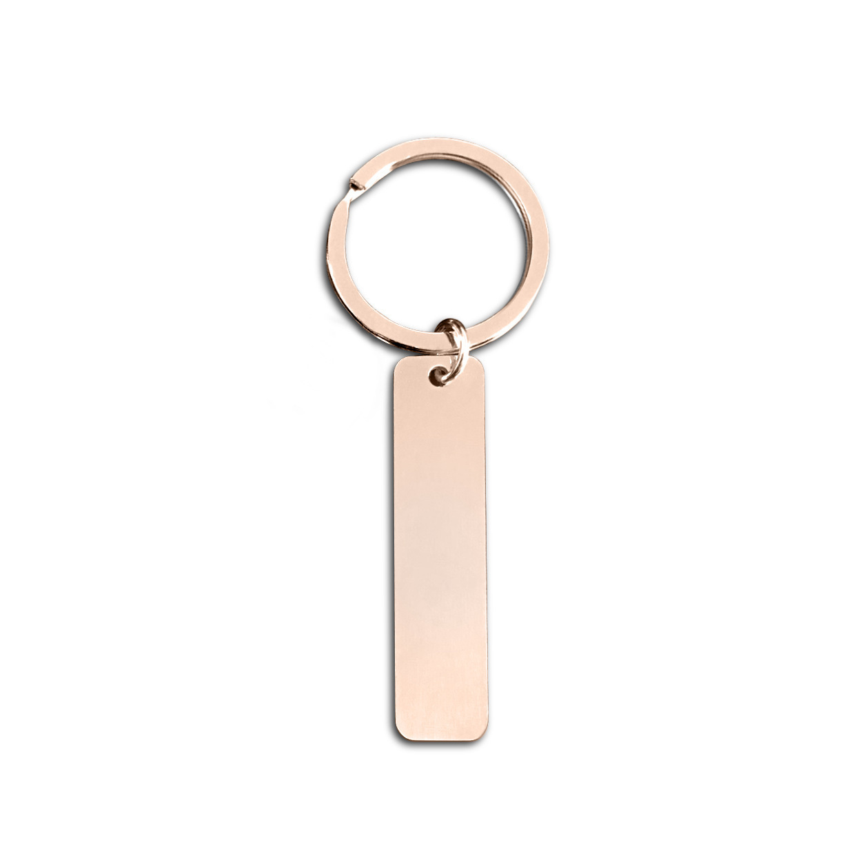 Llavero de etiqueta rectangular de acero inoxidable al por mayor logotipo regalo publicitario regalo de vacaciones letras llavero de metal