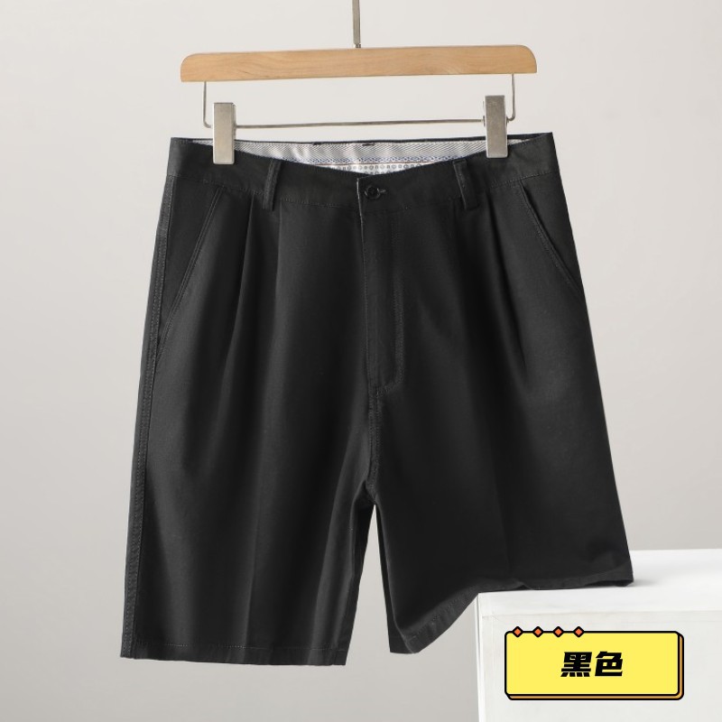 Pantalones cortos de algodón de mediana edad y ancianos de verano Pantalones cortos de algodón de cinco puntos pantalones cortos pantalones sueltos de cintura alta para hombres