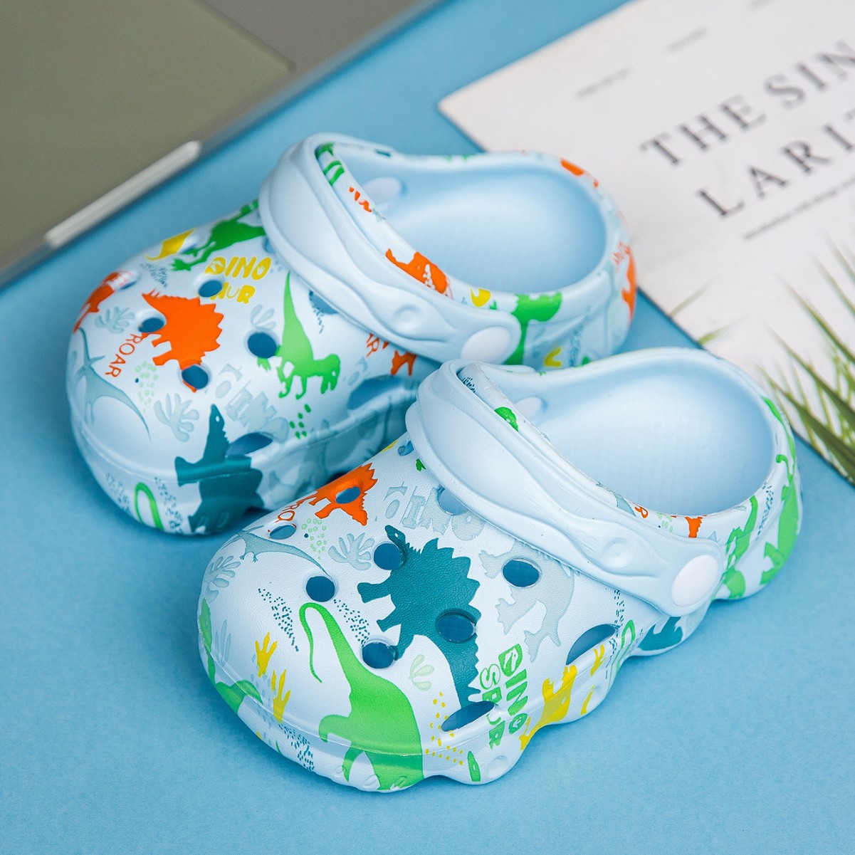 Cross-Border Summer Cartoon Cute Sandals, Clogs, Cross-Border Printed Trendy Soft-Soled Children's Baby Slippers in Stock