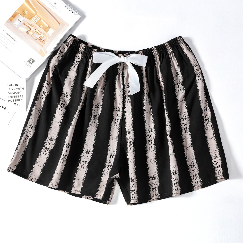45 pantalones cortos de seda de algodón de verano delgados pijamas transpirables de algodón sintético ultra corto ropa de casa de gran tamaño de playa para mujeres