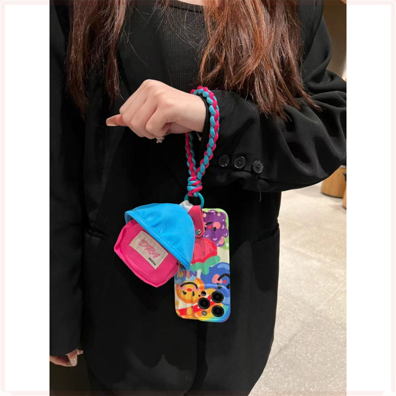 Xiaohongshu ミニランドセル Apple 16ProMax 携帯電話ケース iPhone15Pro 女性 12 ソフト 13 斜めクロス 4|undefined