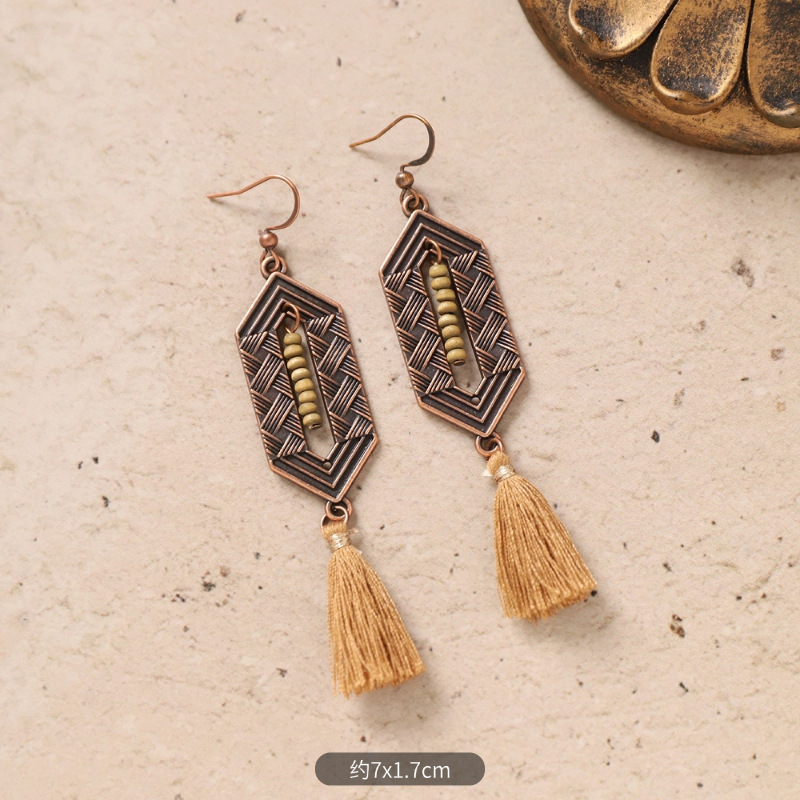 22-Double diamond long tassel