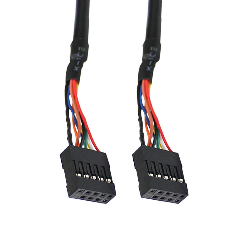 Кабель для передачи данных USB2.0 9 для 9-контактного 9PIN-кода материнская 9PIN-материнская USB-передняя линия DuPont 2.54