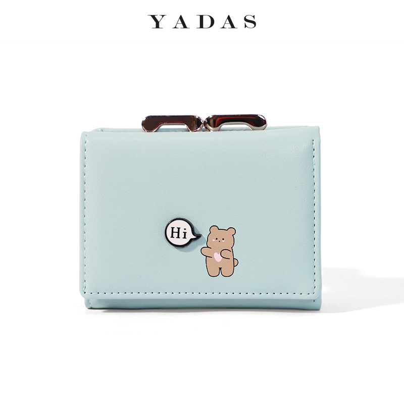 [Hola mascota] YADAS lindo bolso de cambio para mujeres Cartera de estudiantes Cartoon Cartera de mujeres
