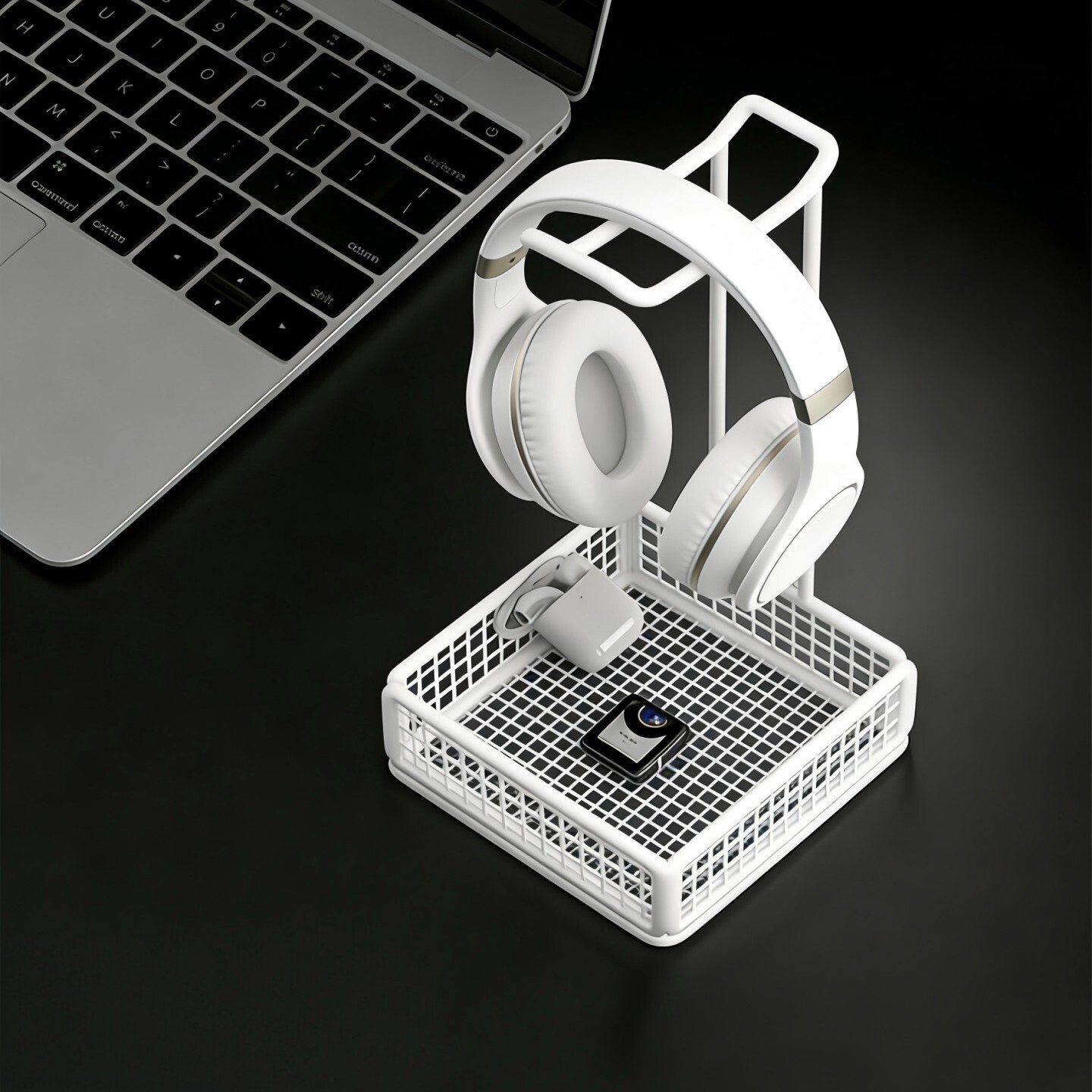Soporte de Escritorio para Auriculares de Aleación de Aluminio Multifuncional para Juegos