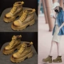短筒冲孔复古欧美女靴
