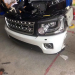 适用于路虎发现4前嘴神行者2前保险杠机盖前脸大灯机盖原厂拆车件