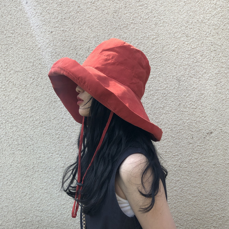 Extra Large Brim Face-Covering Fisherman Hat for Women, Summer Uv Protection Sun Hat, Sun Protection, Japanese Style Versatile Hat, Korean Style Trendy Extra Large Brim Face-Covering Fisherman Hat for Women, Summer Uv Protection Sun Hat, Sun Protection, Japanese Style Versatile Hat, Korean Style Trendy