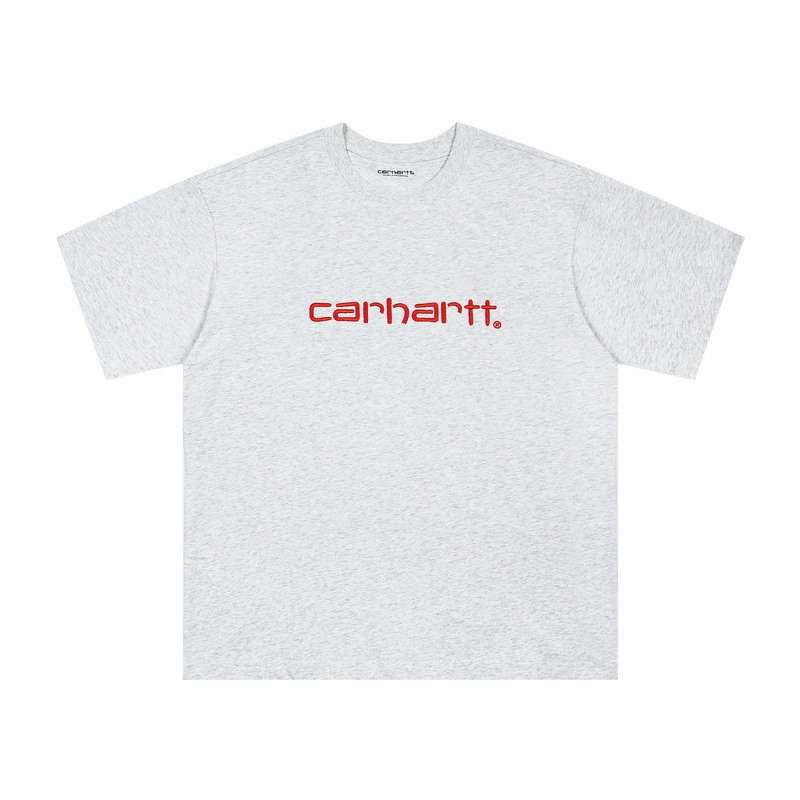 Классический рабочий стиль футболка Carhartt из чистого хлопка, плотная дышащая ткань, та же стилистика для мужчин и женщин, уличная мода Kahart с коротким рукавом