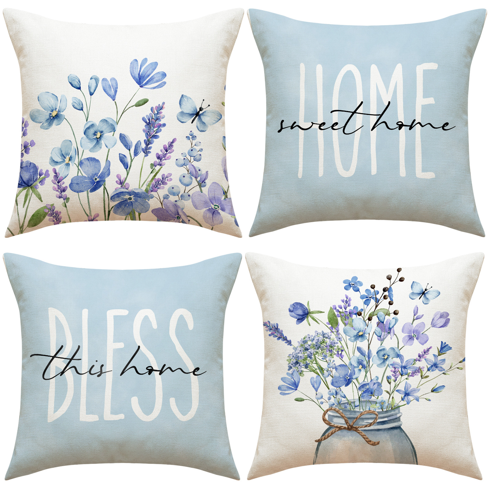 American living room sofa pillow case floral decoration bedroom cushion independent day atmosphere layout seat pillow wholesale