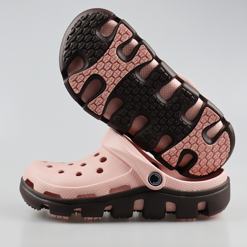 Zapatos con agujeros zapatos de mujer verano hombres Baotou sandalias y zapatillas antideslizantes transpirables sandalias de fondo grueso para exteriores zapatos de playa