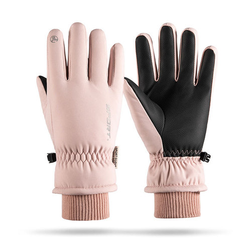 Cross-border ski gloves for men and women in winter warm plus velvet touch screen riding non-slip outdoor windproof and waterproof Amazon A6