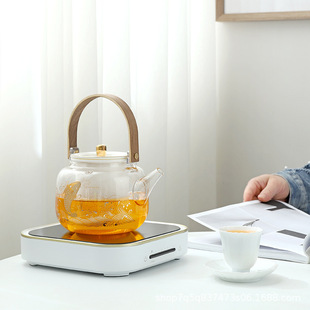 Gomi Manufacturer Develops Direct-Selling Electric Ceramic Stove Mini Glass Water Boiling Tea Stove Electric Stove Square Tea Stove Tea Set Wholesale