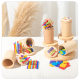 Cross-border explosions wooden Montessori children's toys three-in-one fine sports color classification educational toys
