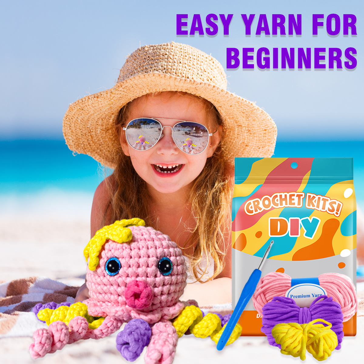 리얼 코튼 핑크 문어