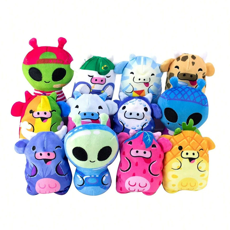 Кросс-бордер новый продукт Cows Vs Aliens Cows vs Aliens Blind Box Plush Toys Dolls Animal Dolls
