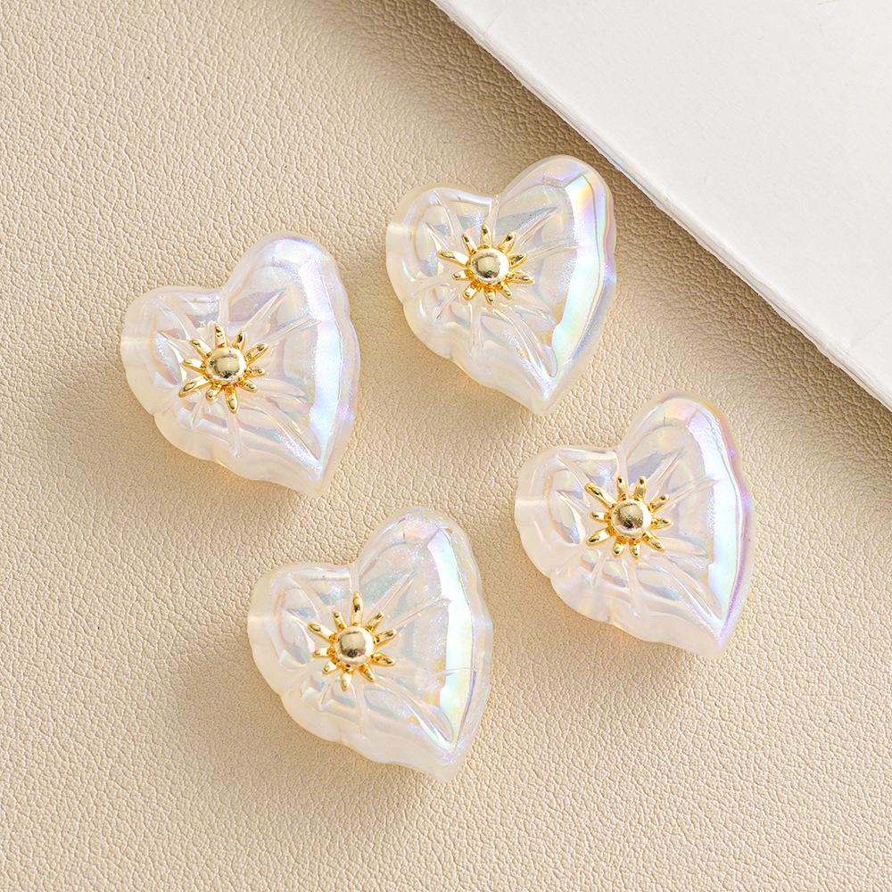 Cuentas pequeñas en forma de corazón torcido con purpurina fina, accesorios para cadena de teléfono, llavero, joyería, cuentas mixtas, venta al por mayor