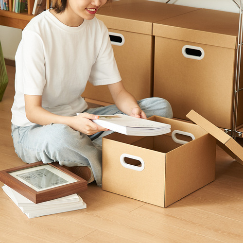 Bulk paper storage boxes file storage boxes book clothing under-bed organization boxes moving paper boxes