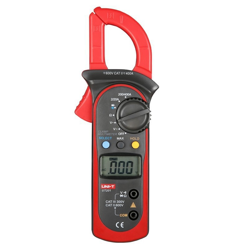 优利德UT201+ 202 203 204 205A+数字钳形表高精度万能万用电流表