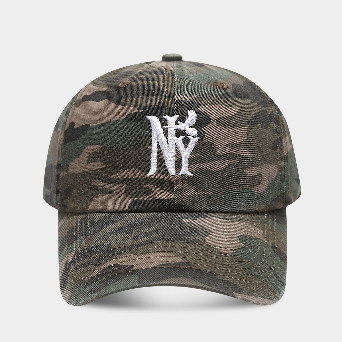 Gorra de béisbol de camuflaje antiguo retro de moda europea y americana, deportes al aire libre, ocio, letras bordadas, gorras de visera para hombres y mujeres