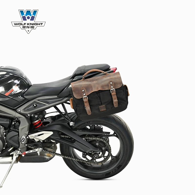 Подходит для Triumph Street Triple 765 — боковая сумка с быстросъёмом, ретро боковой кофр, модифицированная сумка для шлема