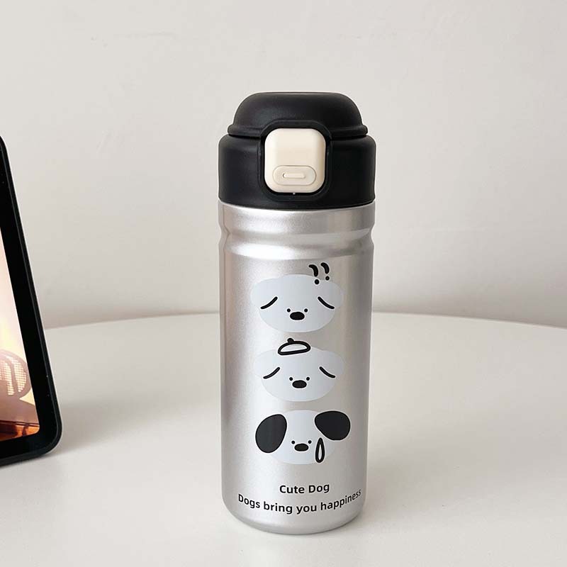 卡通可爱不锈钢保温杯316弹跳盖按压便携水杯儿童随行办公吸管杯|undefined