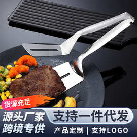 不锈钢多功能牛排夹子 家用厨房煎鱼烤肉夹 煎饼煎铲烧烤夹子