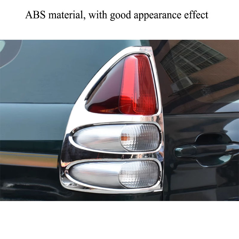 Suitable for 03-09 Toyota Prado taillight shade overbearing LC120 electroplating shade taillight shade frame electroplating trim