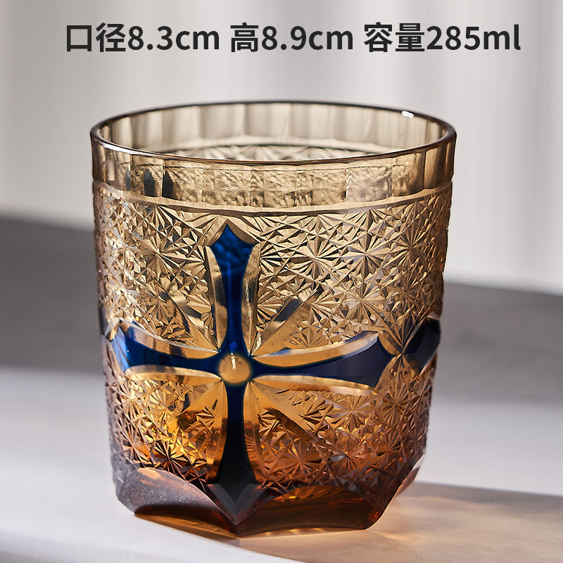 Cross blue (single wooden box)