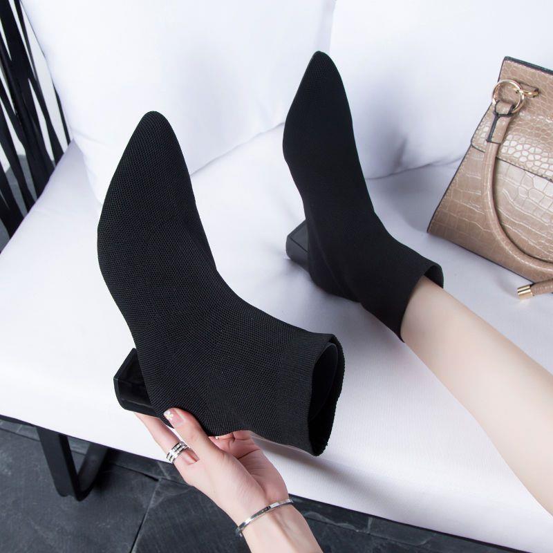 Women's Summer Thin Knit Ankle 2025 New Versatile Hollow Breathable Boots_voghion.com