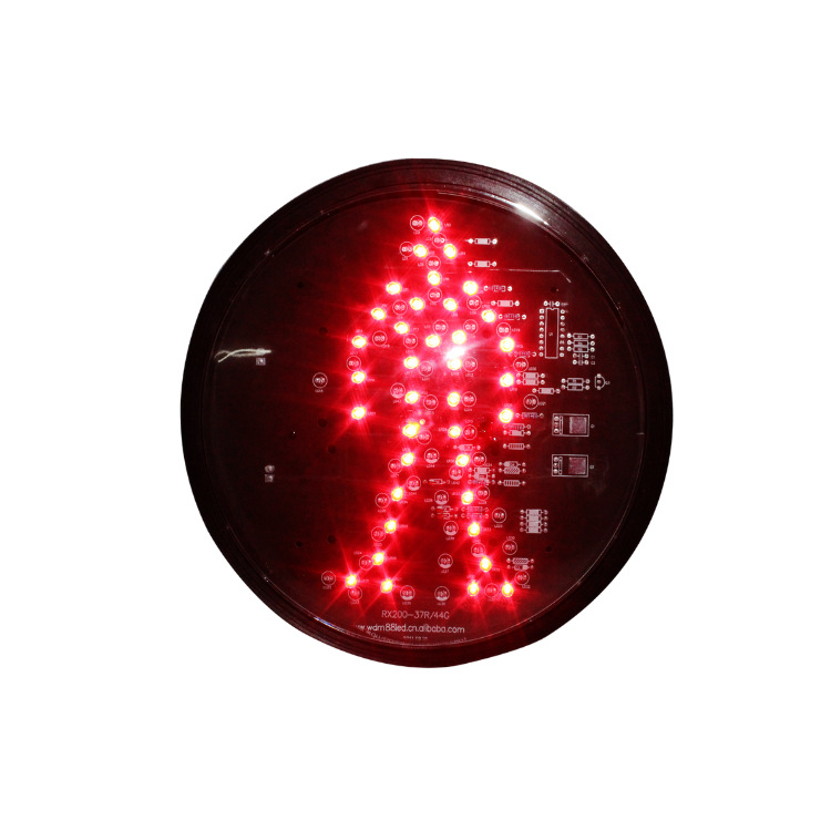 Fuente de la fábrica semáforo WDM accesorios de placa de luz de advertencia de tráfico led300 tipo de señal de semáforo peatonal núcleo