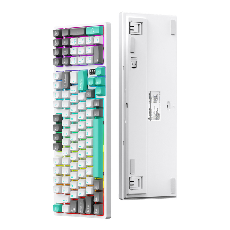 クラック K98 カスタマイズされたメカニカルキーボード e スポーツオフィスゲームホットスワップ可能な RGB ワイヤレス Bluetooth 3 モードキーボード|undefined