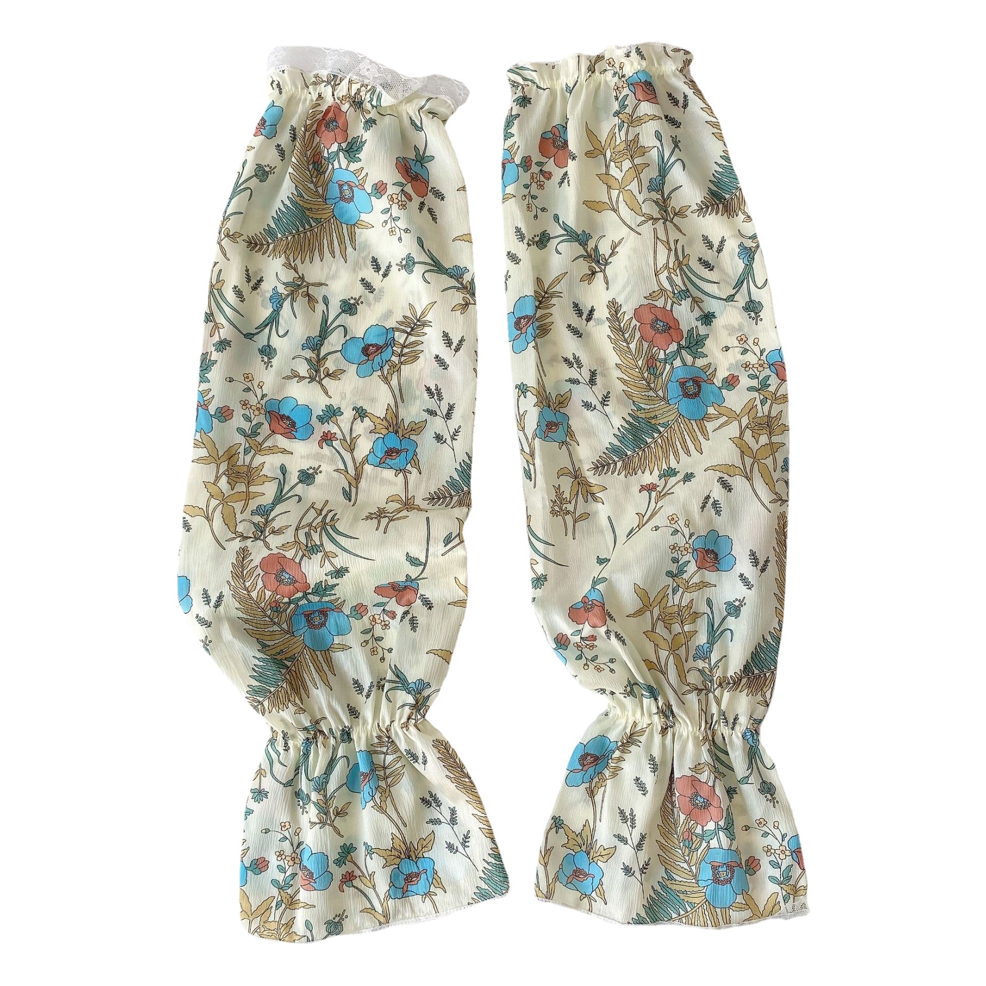 Verano protector solar de tamaño grande nuevo dulce y suelto mangas de seda de hielo fresco brazo protector de mujeres sombreado conducir mangas de bicicleta